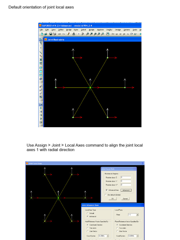 Joint Local Axes Orientation Guide | PDF