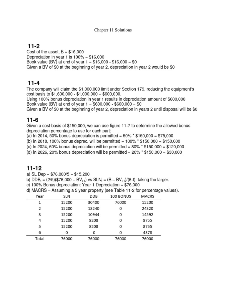 Chapter 11 Solutions To The Assigned Exercise Problems | PDF ...