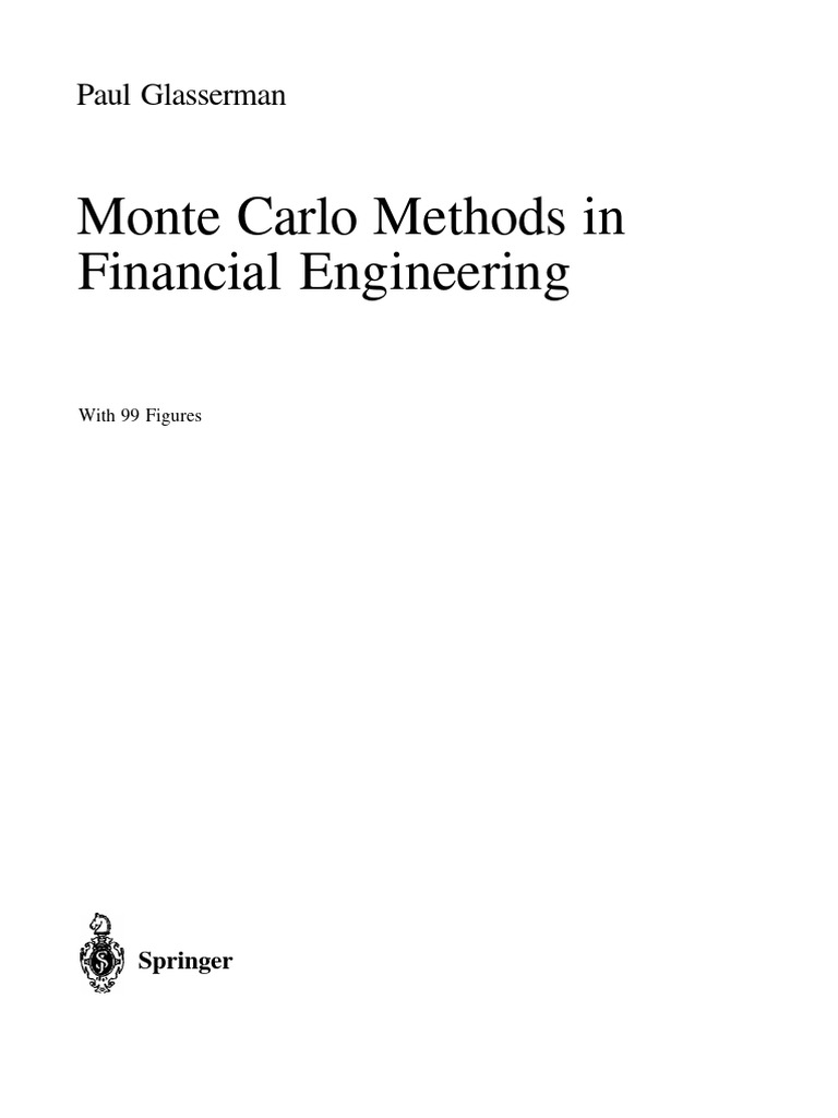 Monte carlo methods in financial engineering pdf variance bias of