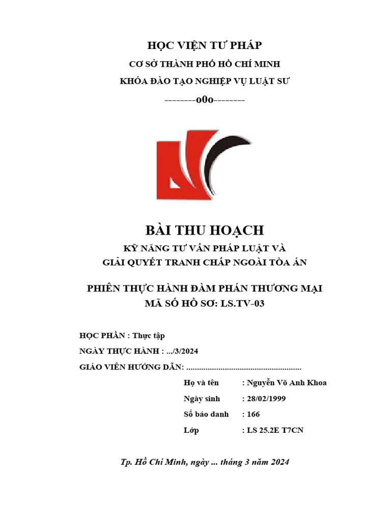BTH Trong Tai HS 03 | PDF