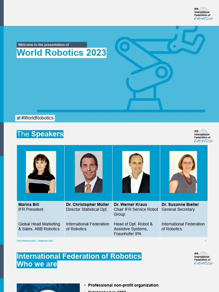 World Robotics 2023 Overview and Insights | PDF | Robot | Robotics