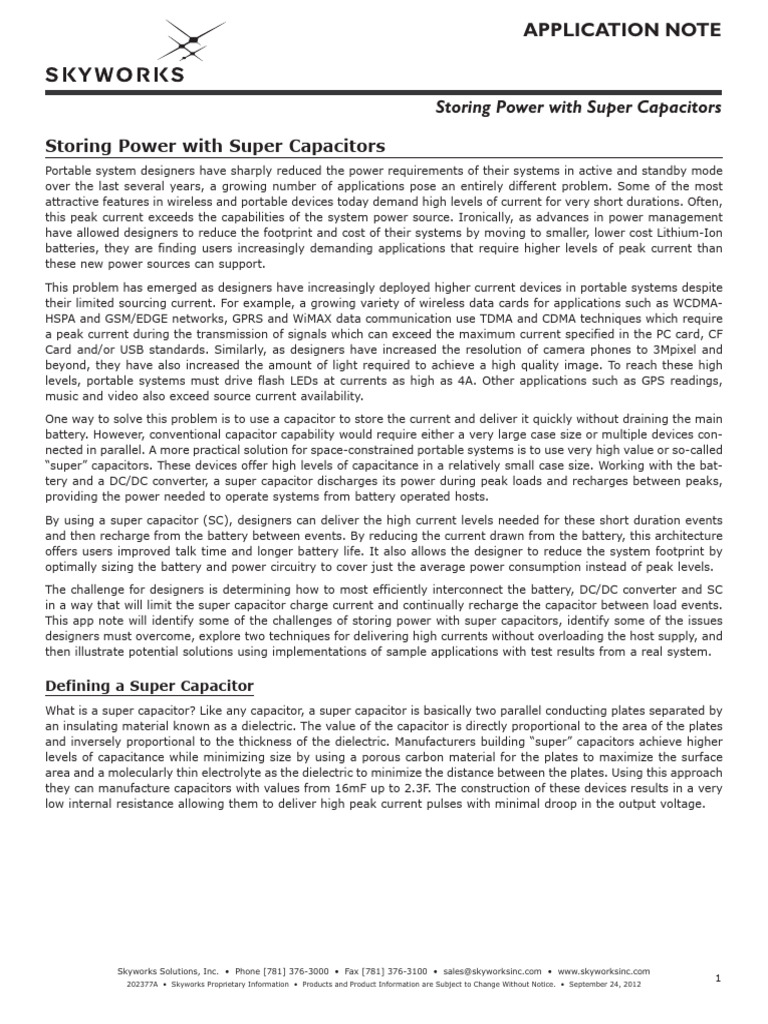 Skyworks MOSFET PDF Capacitor Resistor