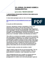 Receita Marcada 2 - Laboratórios Promovem Sorteios para A Medicação de Seus Remédios - Jornal Da Band