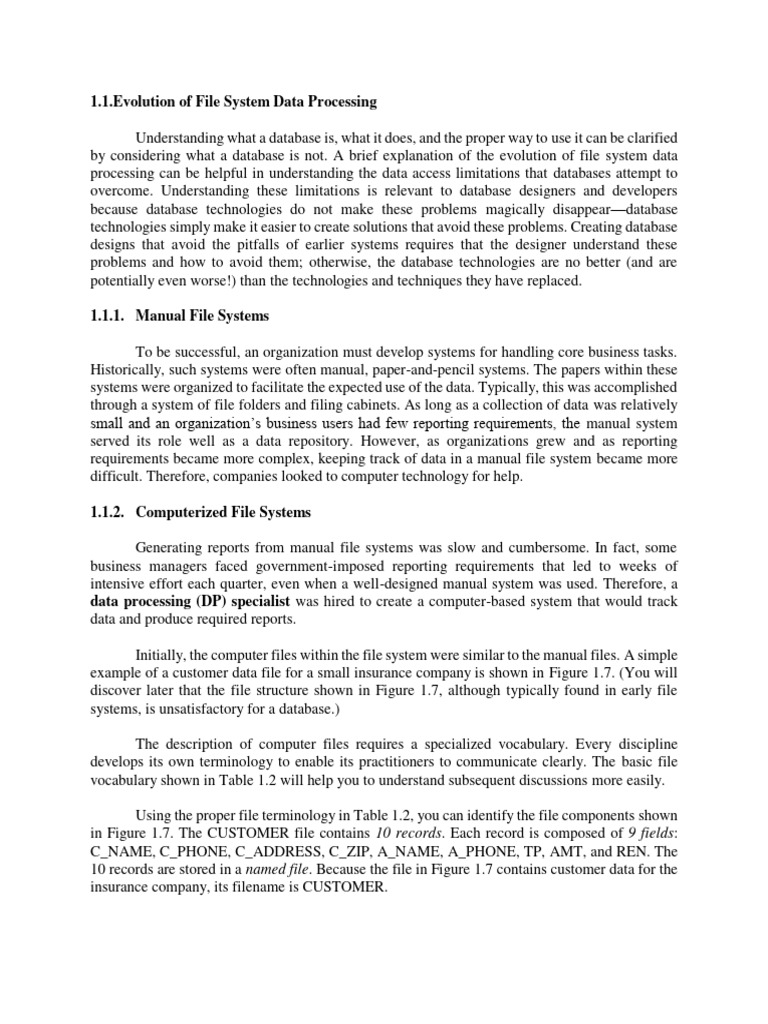 Evolution of File System Data Processing | PDF | Computer File ...