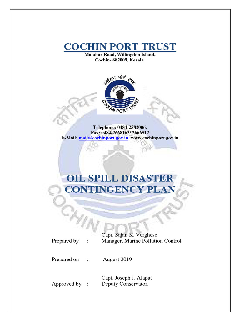 Oil_Spill_Disaster_Contingency_Plan_2019 PDF Oil Spill Petroleum