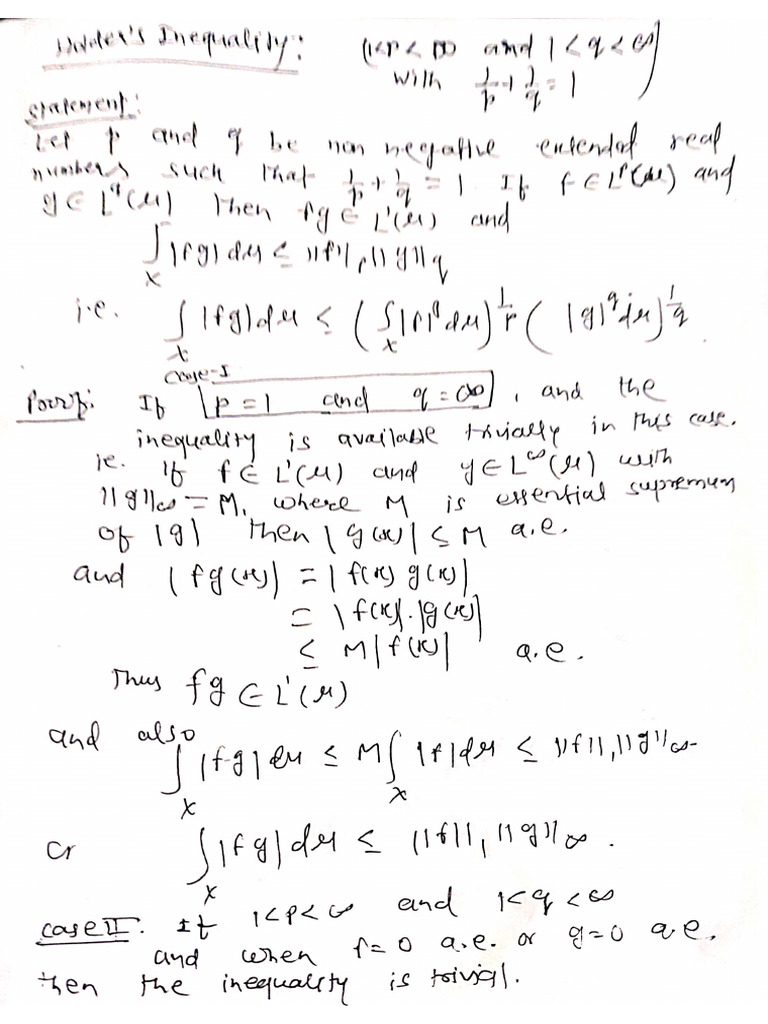 Holder's Inequality PDF