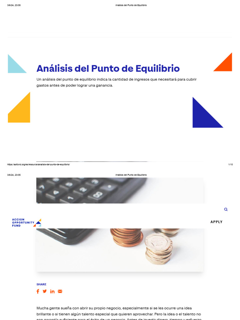 Guía del Análisis de Punto de Equilibrio | PDF | Margen bruto | Economias