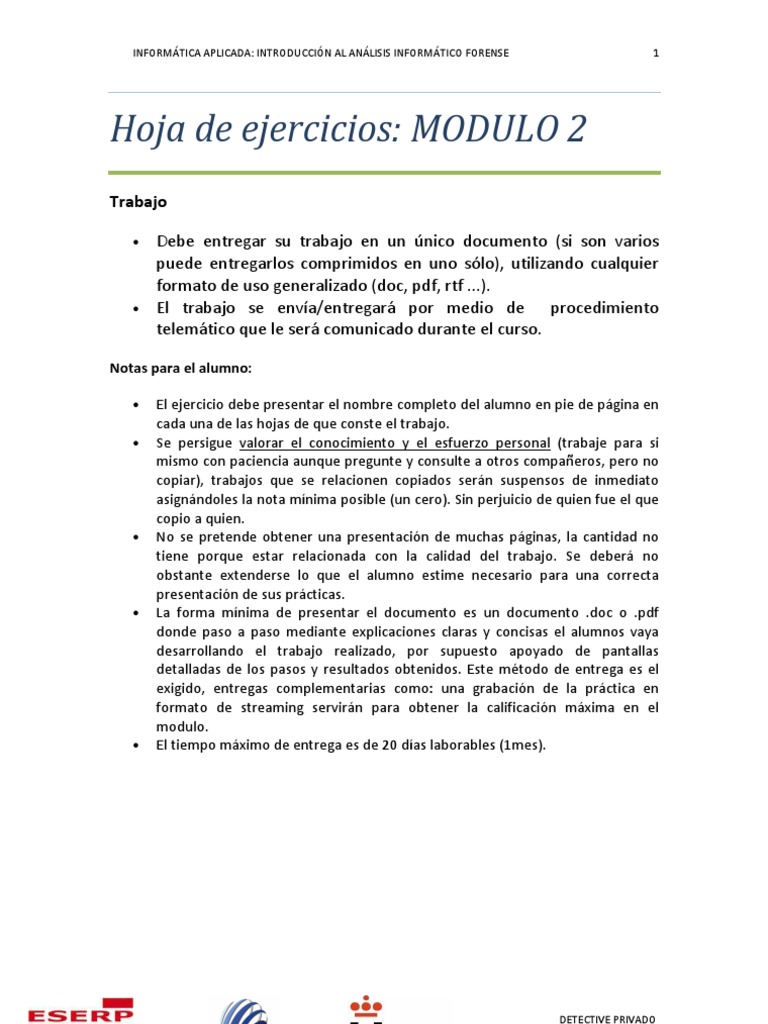 Ejercicios Modulo 2 | PDF