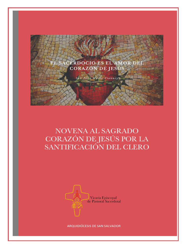 Novena al Sagrado Corazón de Jesús | PDF | Sacerdote | Cristo (título)