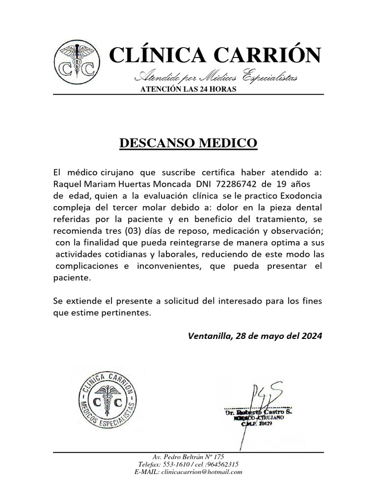 Descanso-Medico | PDF