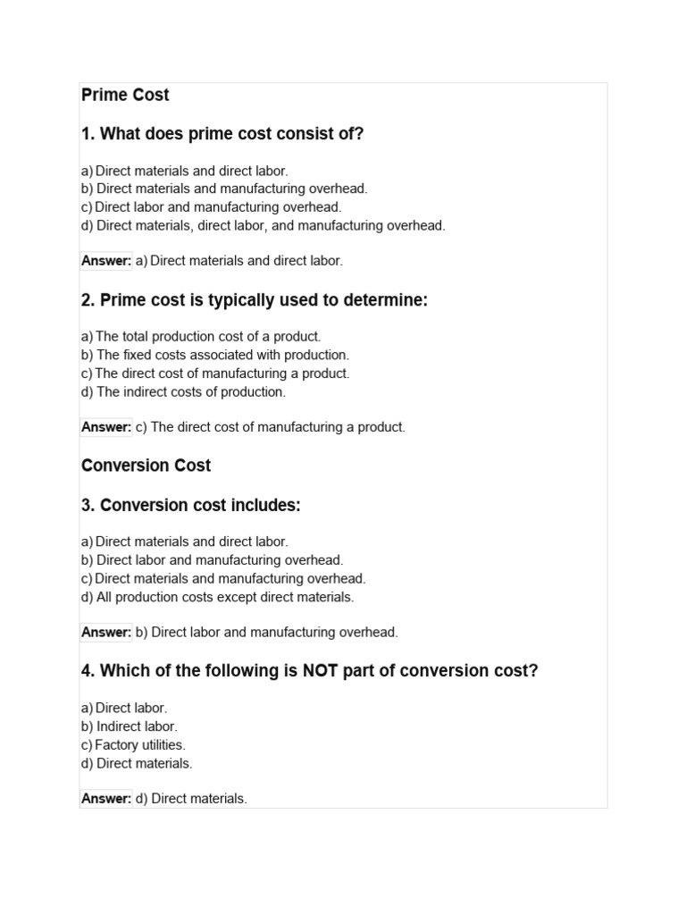 Different Types of Cost PDF Cost Cost Of Goods Sold