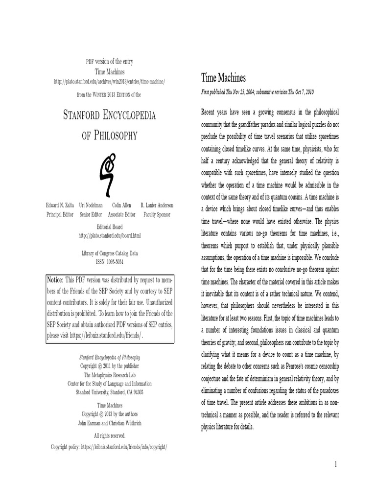 Time-Machine A4 | PDF | Time Travel | General Relativity