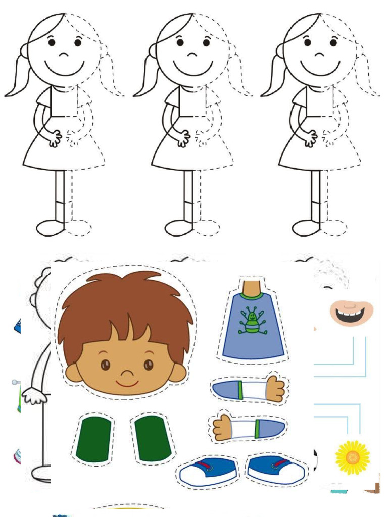 Menghubungkan Anggota Tubuh, Menebalkan, Membuat Bentuk Tubuh | PDF