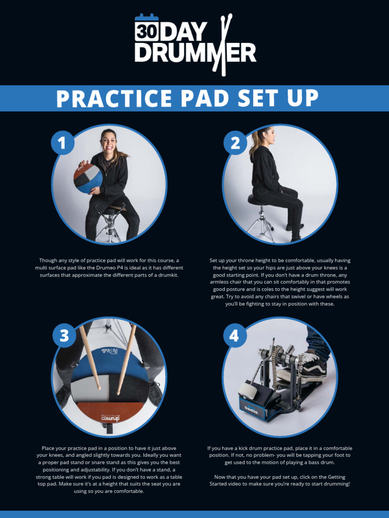Drum Practice Setup Guide | PDF