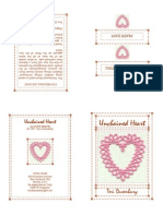 Tatting Booklet Unchained Heart Pattern Dusenbury ©1997