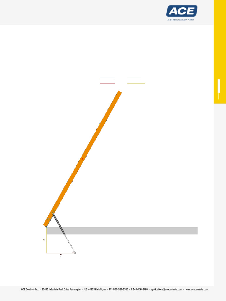 Gas Spring Mounting Sketch Details | PDF