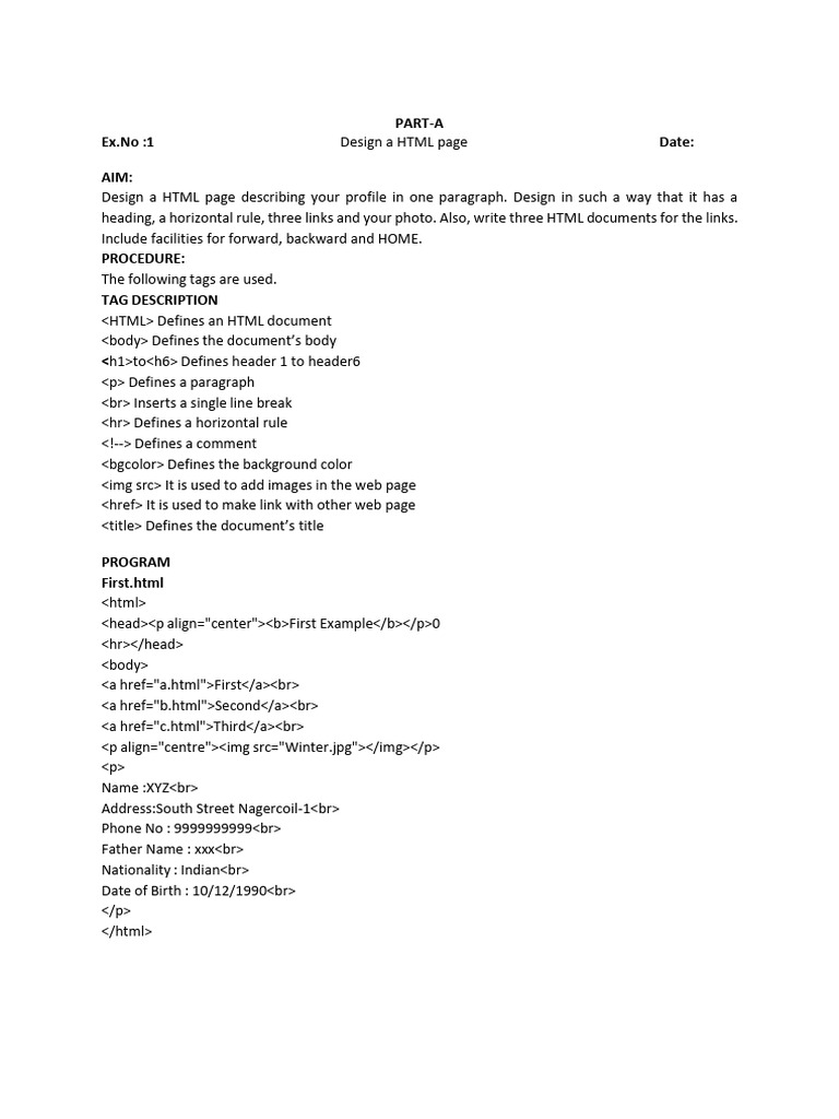 HTML and JavaScript Programming Examples | PDF | Html Element | Html
