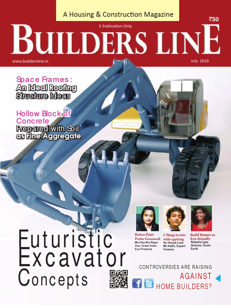E Buildersline July-2016 LR | PDF | Concrete | Cement
