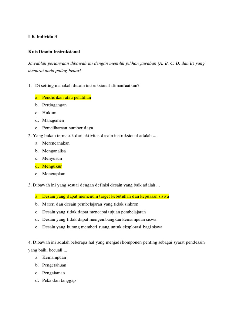 ANDI NURUL RAMDANI LK Individu 3 | PDF | Karier & Perkembangan