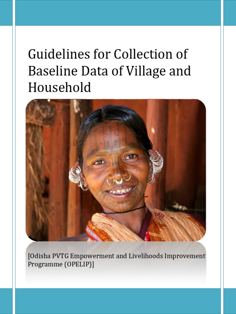 Guidelines For Collection of Baseline Data of Village and Household ...