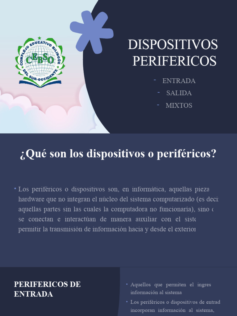 Presentación Perifericos | PDF | Periférico | Hardware de la computadora