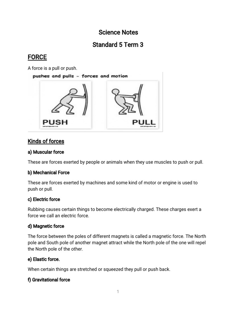 Science Term 3 STD 5 | PDF