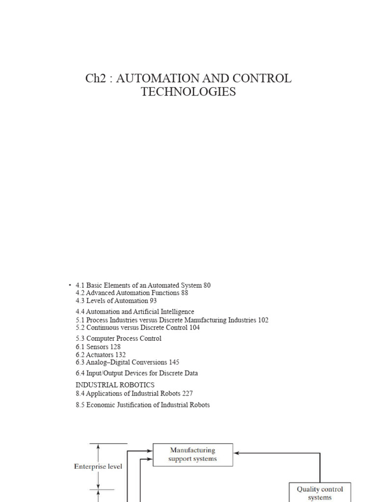 Automation and Control Technologies Overview | PDF | Automation | Robot