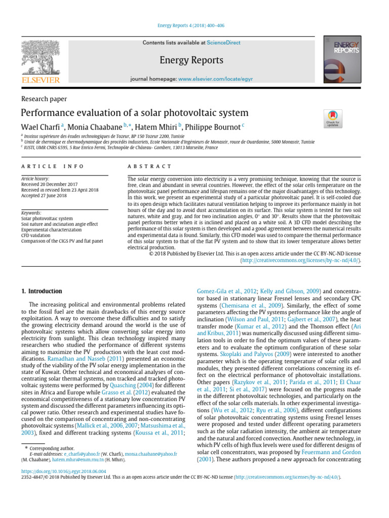 Solar PV System Performance Evaluation | PDF | Photovoltaics ...