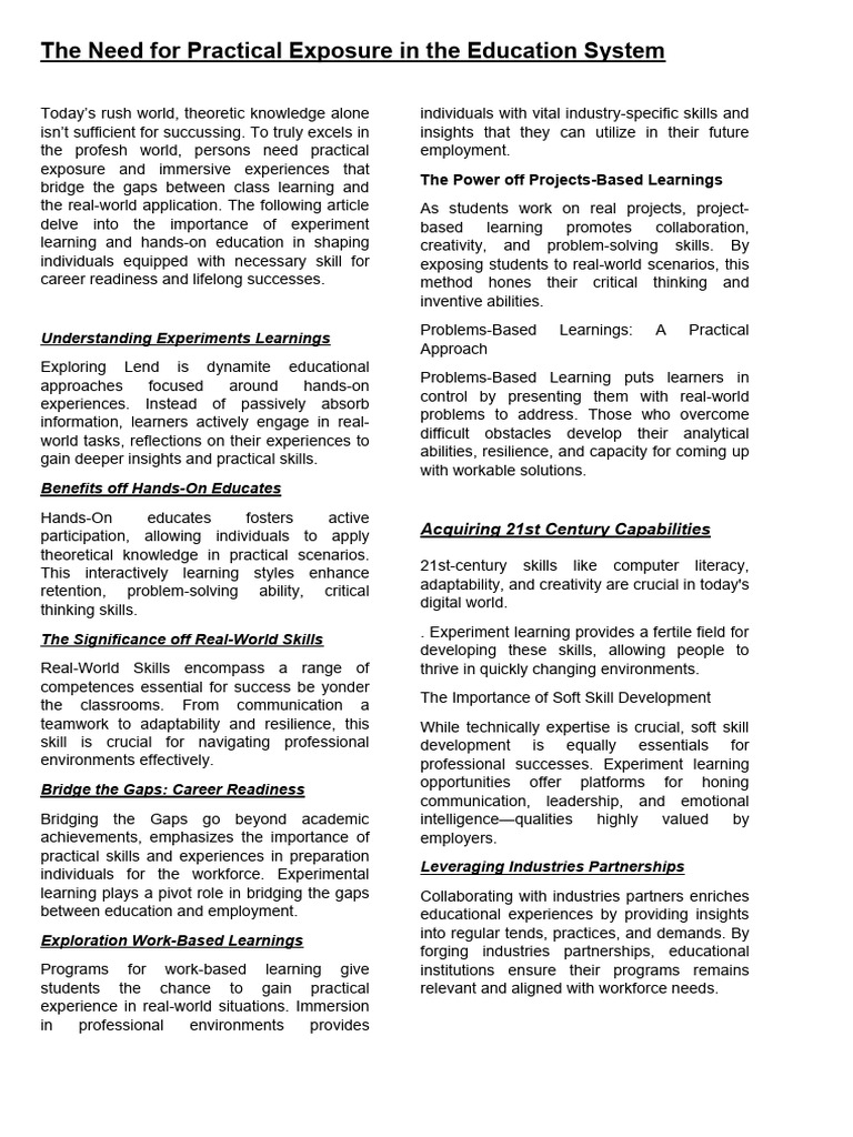 What Are Existing Problems In Education System