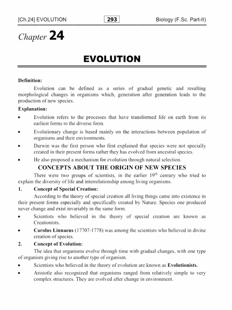Chapter 24 Biology Notes 12th Class | PDF