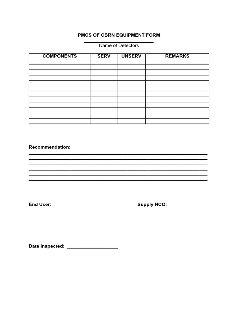PMCS FORMAT2 | PDF
