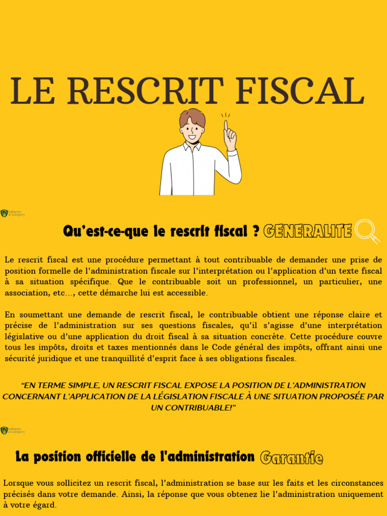 Demande De Rescrit Fiscal