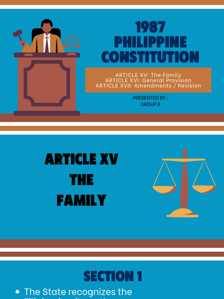 1987 Philippine Constitution Overview | PDF | Constitutional Amendment ...