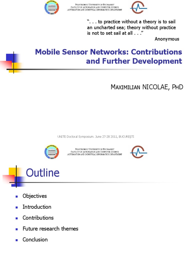 Mobile Sensor Networks: Future Research Insights | PDF | Field ...