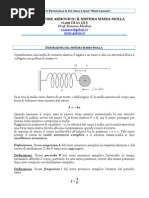 L'oscillatore armonico: il sistema massa-molla