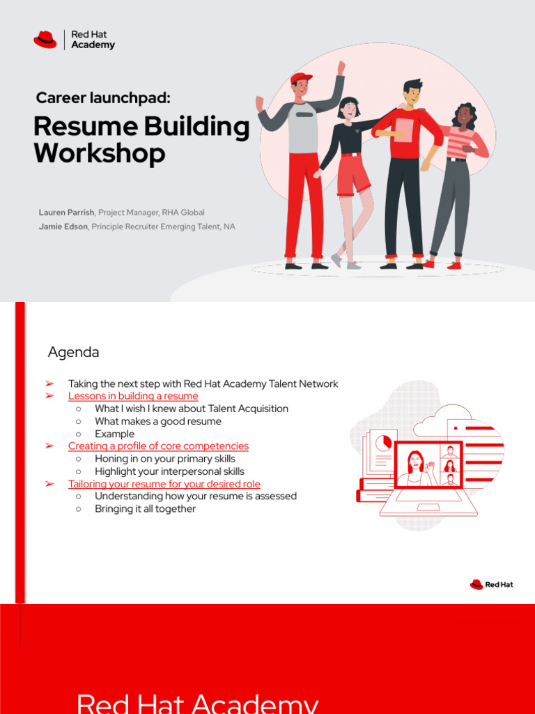 Resume Building Workshop | PDF | Résumé | Red Hat