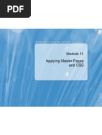 Applying Master Pages and CSS