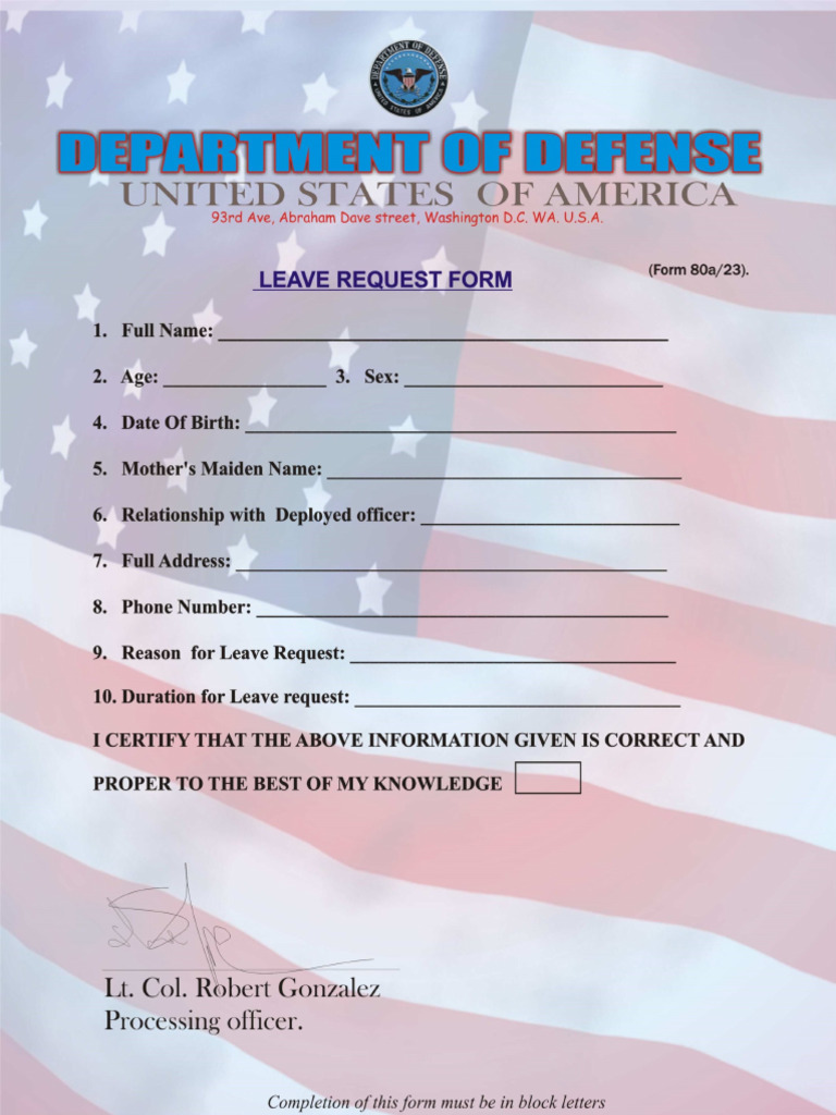 Leave Form | PDF