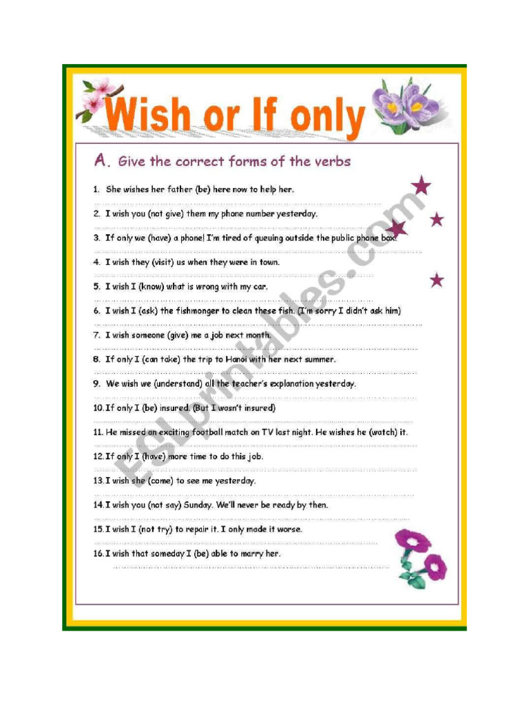 Wish If Only | PDF