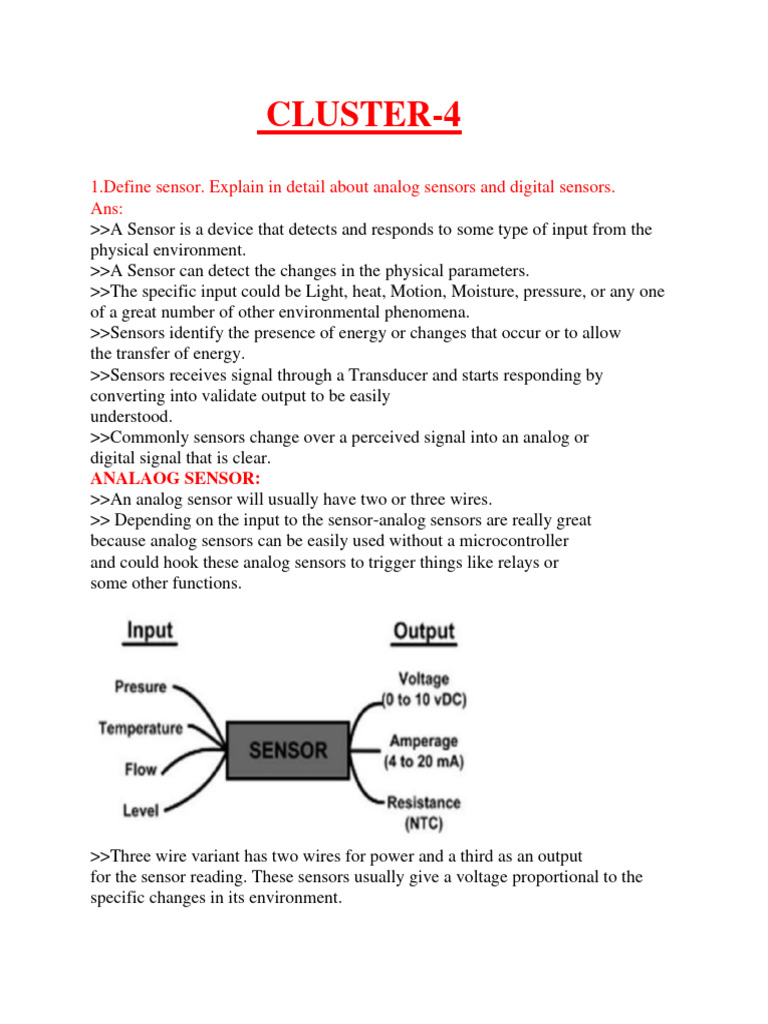 Understanding Sensors and Actuators | PDF | Cloud Computing | Actuator