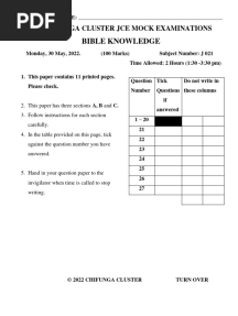 Bible Knowledge