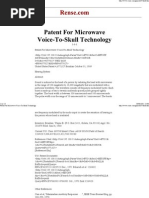 Patent For Microwave Voice-To-Skull Technology