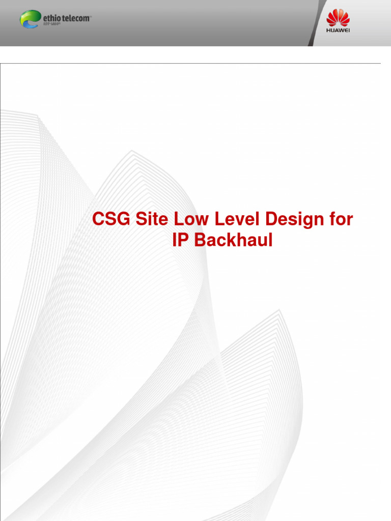 CSG Low Level Design for IP Backhaul | PDF | Computer Network