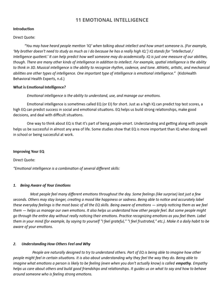Personal Development (4TH Q) | PDF | Adolescence | Emotional Intelligence
