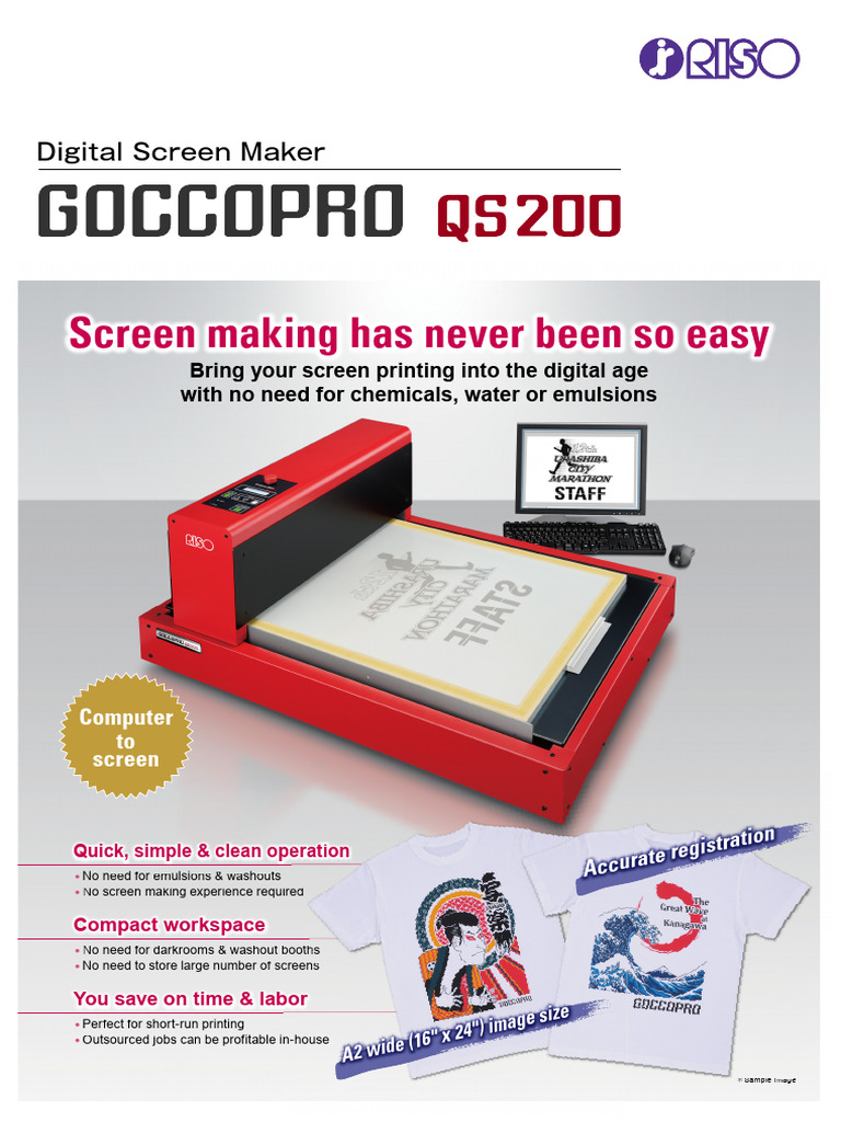 Riso GoccoPro QS200 | PDF | Microsoft Windows | 64 Bit Computing