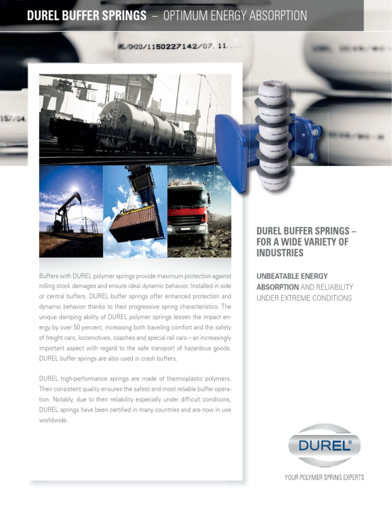 DUREL-Product-Flyer-Buffer-Springs-EN | PDF | Materials