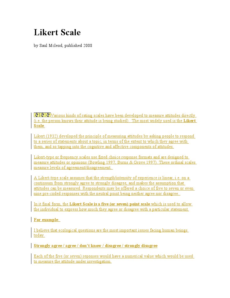 Likert Scale Likert Scale Attitude Psychology Free 30 Day