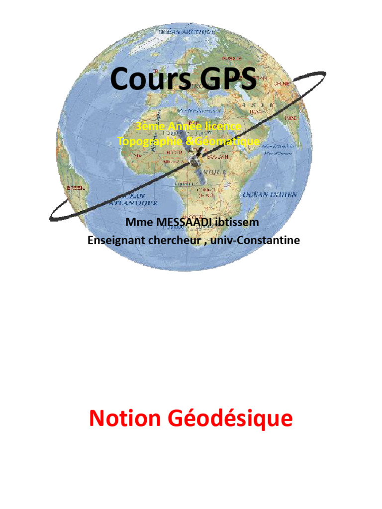 Introduction à la Géodésie et GPS | PDF | Système de positionnement ...