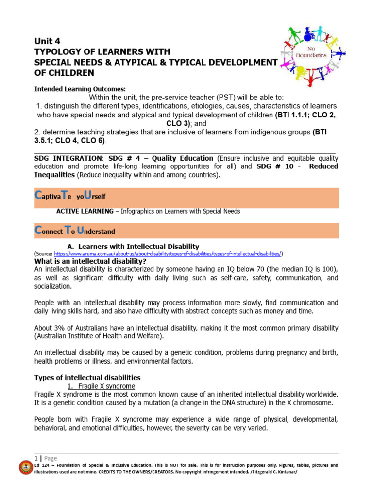 Ed 124 Unit 4 | PDF | Mental Disorder | Chronic Condition
