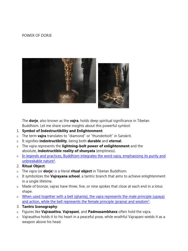 Power of Dorje | PDF